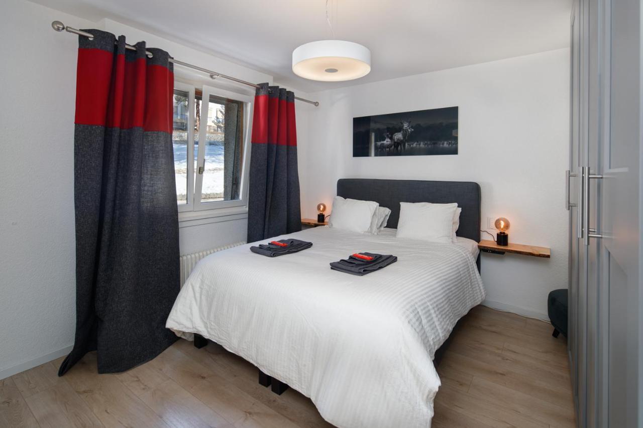 Magnifique Appartement Proche Du Centre Et Du Ski Crans-Montana Bagian luar foto