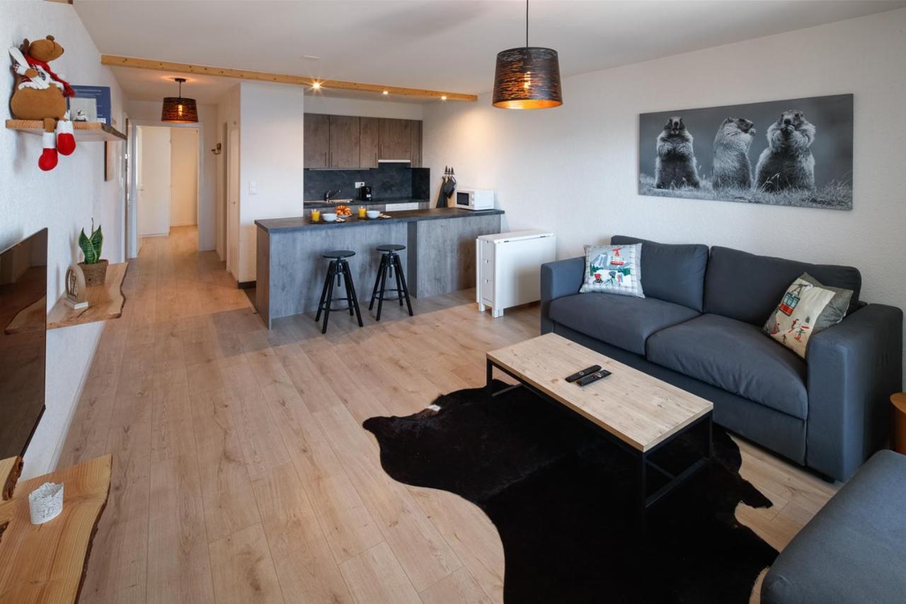 Magnifique Appartement Proche Du Centre Et Du Ski Crans-Montana Bagian luar foto