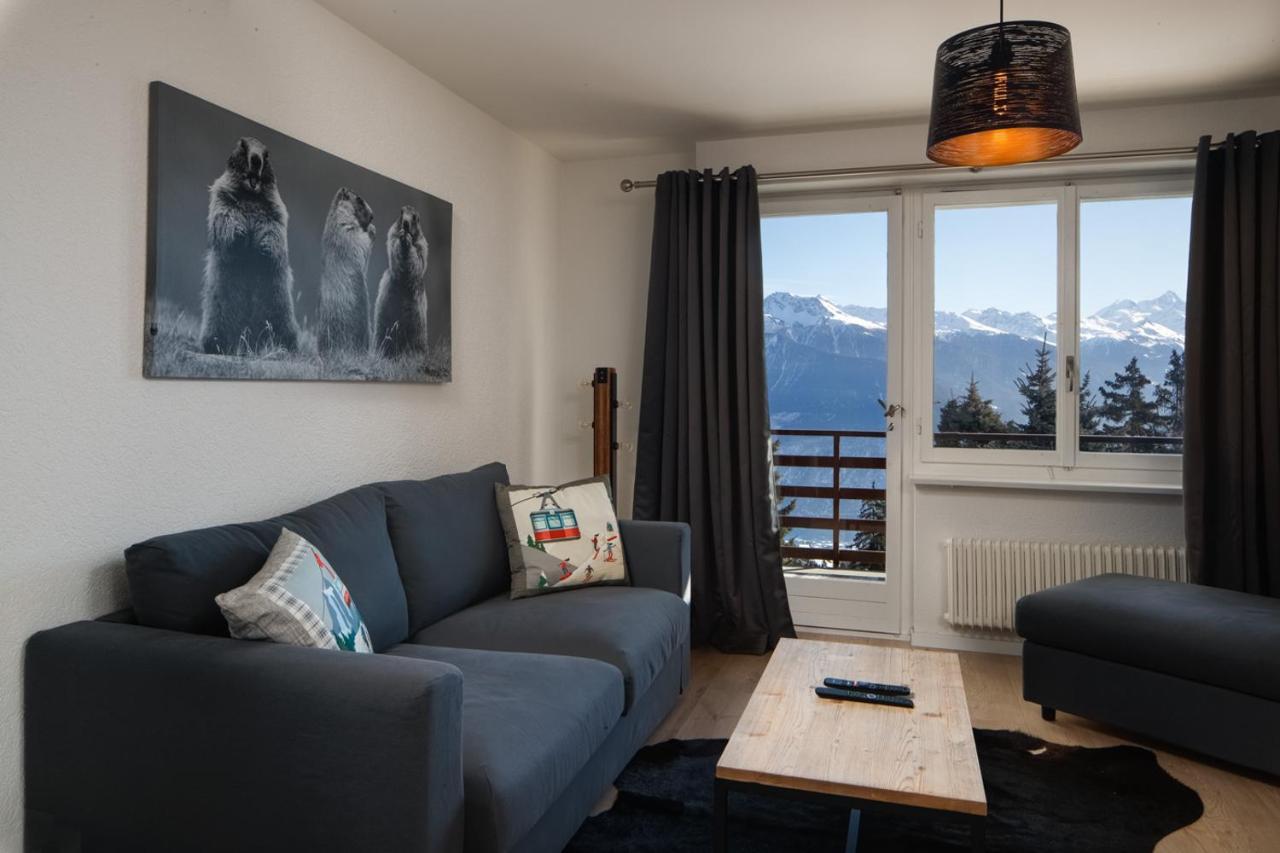 Magnifique Appartement Proche Du Centre Et Du Ski Crans-Montana Bagian luar foto