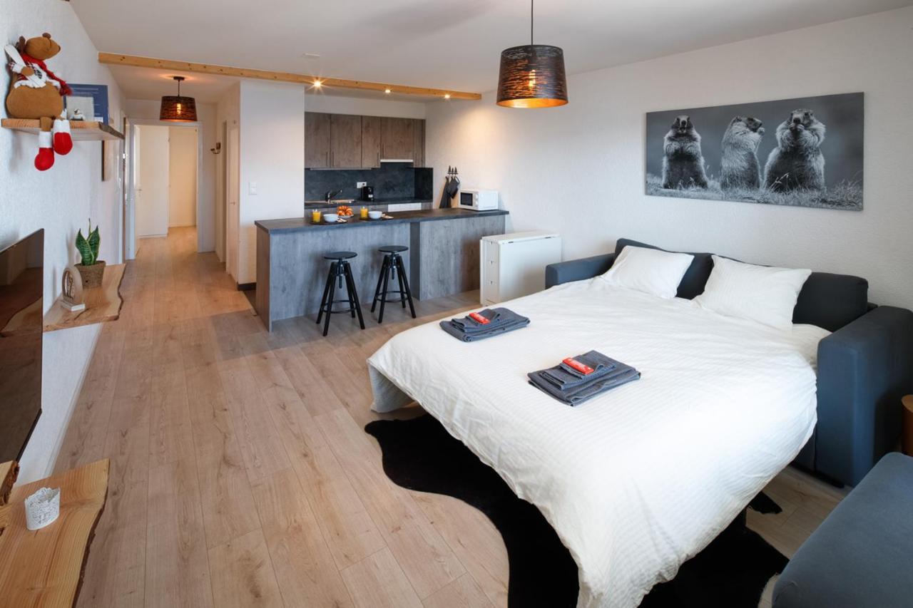 Magnifique Appartement Proche Du Centre Et Du Ski Crans-Montana Bagian luar foto